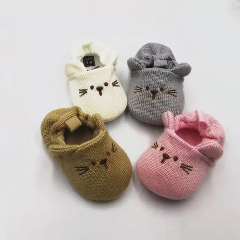 Knitted Wool Baby Shoes for Boys and Girls (Toddler)