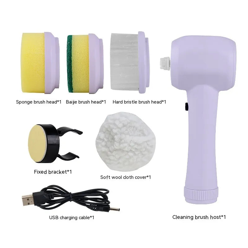 Electric 4-in-1 Spinning Handheld Cleaning Brush