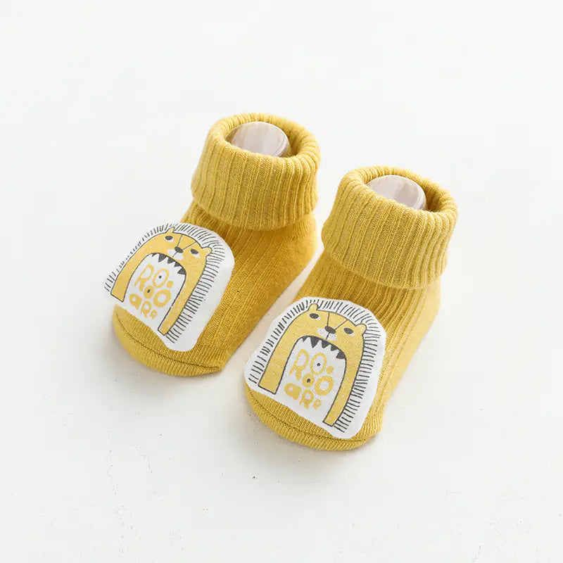 3D Cartoon Baby Socks with Non-Slip Design