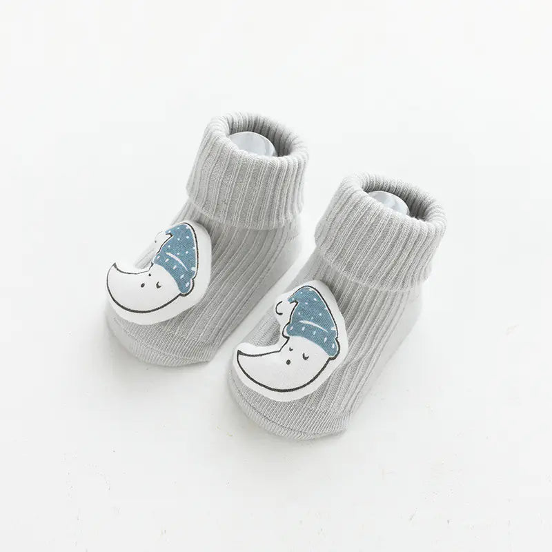 3D Cartoon Baby Socks with Non-Slip Design