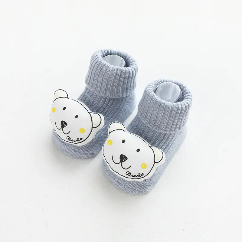 3D Cartoon Baby Socks with Non-Slip Design