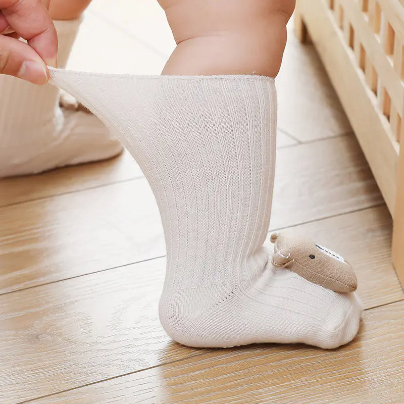3D Cartoon Baby Socks with Non-Slip Design