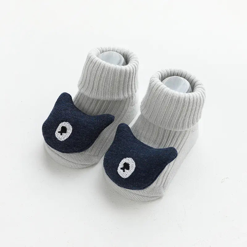 3D Cartoon Baby Socks with Non-Slip Design